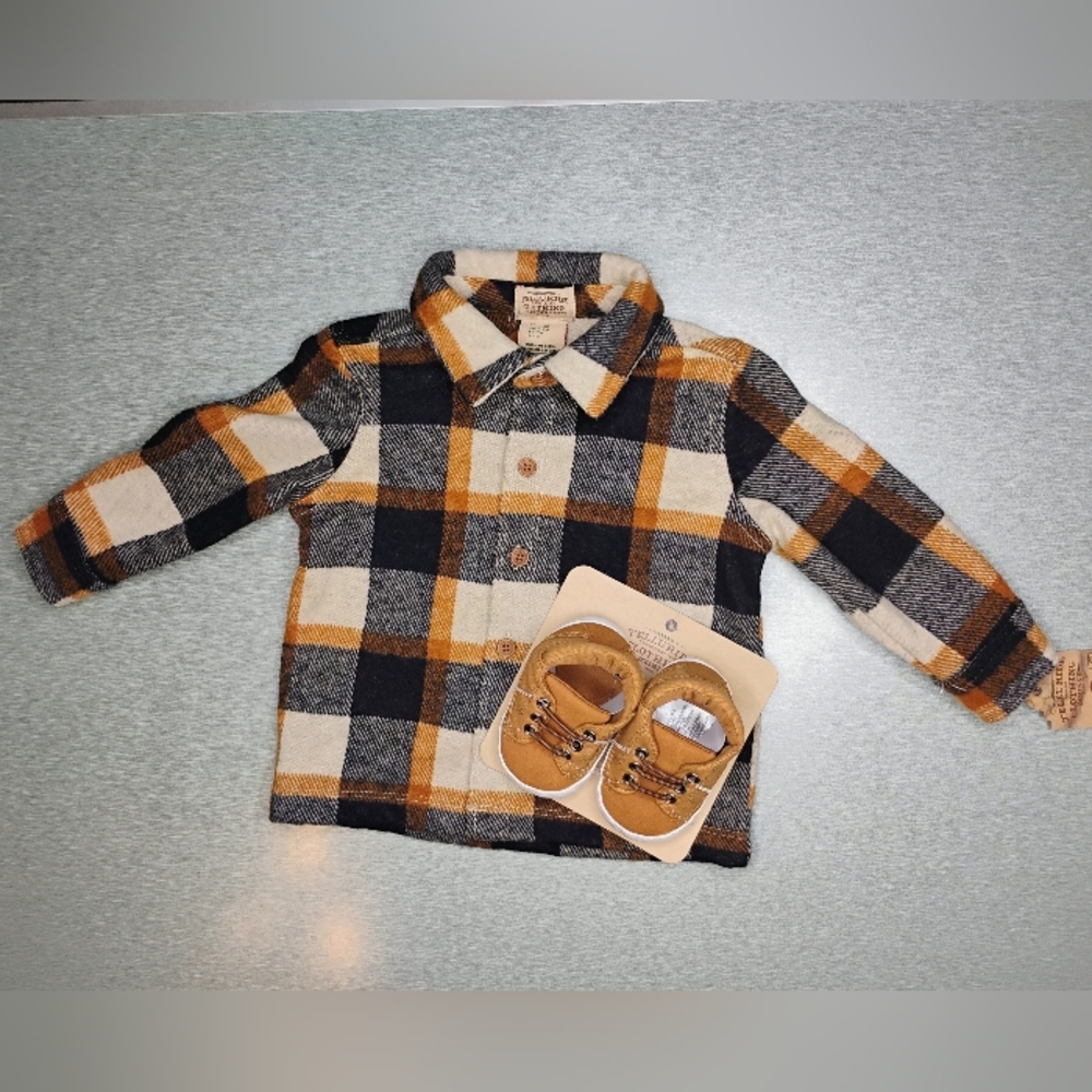 Telluride baby brown flannel with Shoes